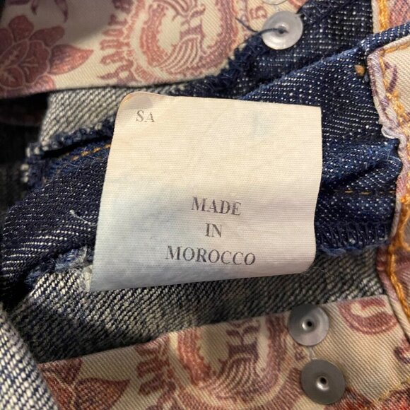 Kaporal5 Sunset Womens Denim Capri Jeans size 25 With Embellished Studs Embroded - Picture 7 of 11